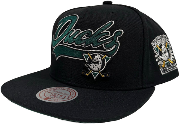 *Anaheim Mighty Ducks* snapback hats by Mitchell & Ness