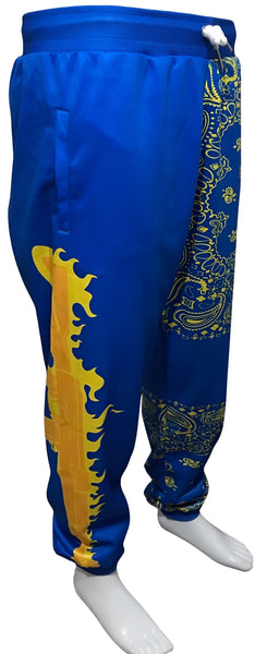 ^DEFEND UKRAINE^ POLYESTER JOGGER SWEATPANTS (FLEECE LINED)