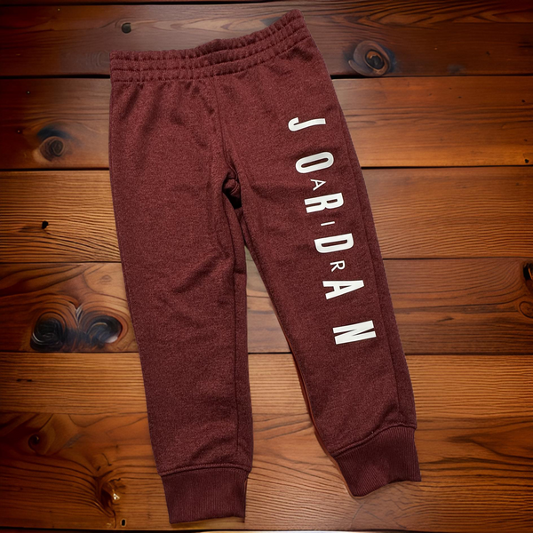 *AIR JORDAN* kids jogger sweatpants (GYM RED HTR) (XS 3-4 YEARS)