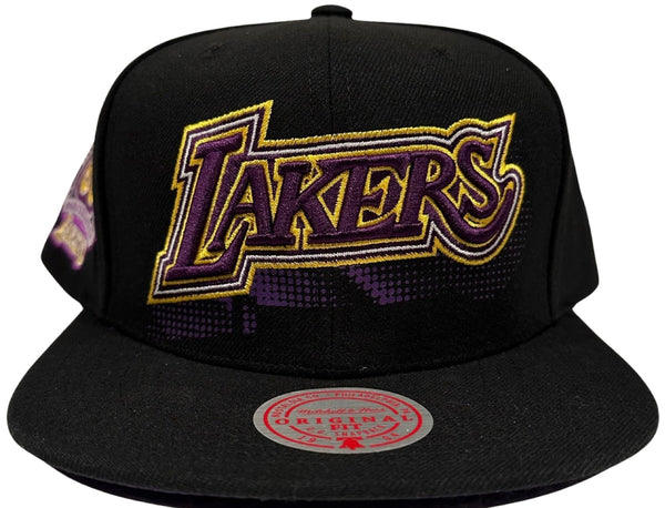 *Los Angeles Lakers* (Black) snapback hats by Mitchell & Ness