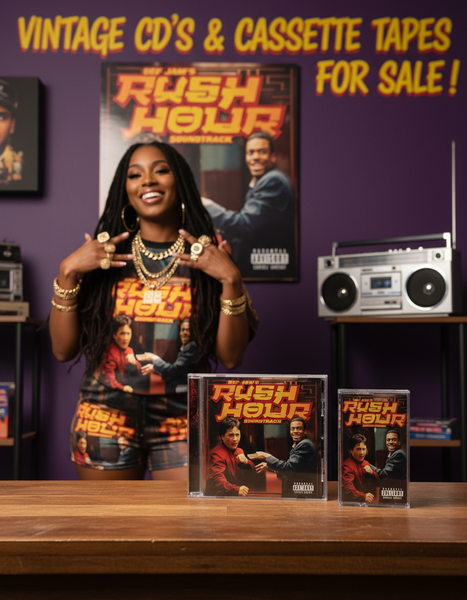 •RUSH HOUR - SOUNDTRACK• ~1998 OG PRESSINGS~ (CD & CASSETTE TAPE)