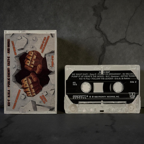 •HARD RAP - COMPILATION• ~1989 OG PRESSING~ (CASSETTE TAPE)