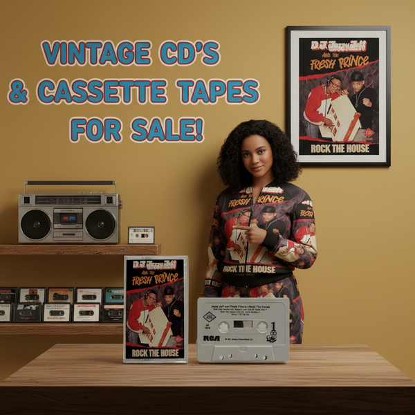 •D.J. JAZZY JEFF AND THE FRESH PRINCE ~ ROCK THE HOUSE• ~1987 OG PRESSING~ (CASSETTE TAPE)