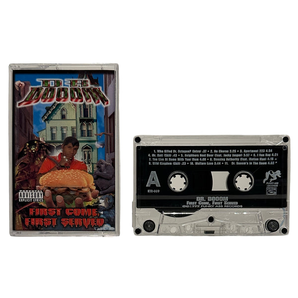 •DR. DOOOM - FIRST COME, FIRST SERVED• ~1999 OG PRESSINGS~ (CD & CASSETTE TAPE)