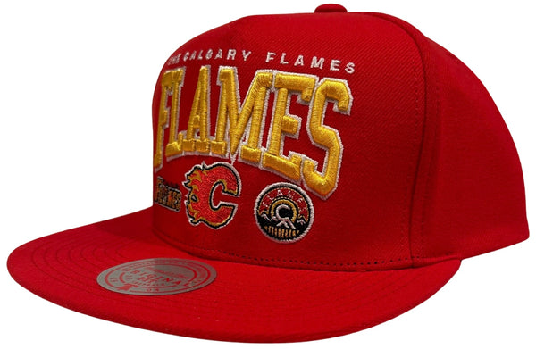 *Calgary Flames* snapback hats by Mitchell & Ness