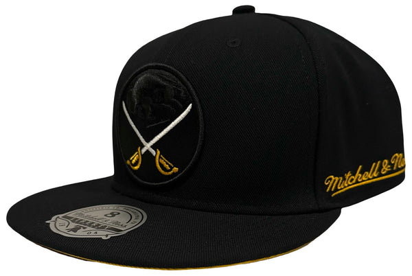 *Buffalo Sabres* (Black) Mitchell & Ness ~Liberty Fitted~ Hats