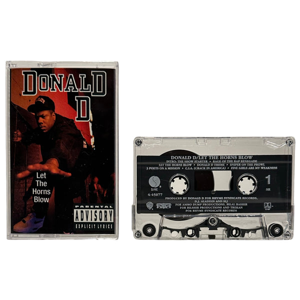 •DONALD D - LET THE HORNS BLOW• ~1992 OG PRESSING~ (CASSETTE TAPE)