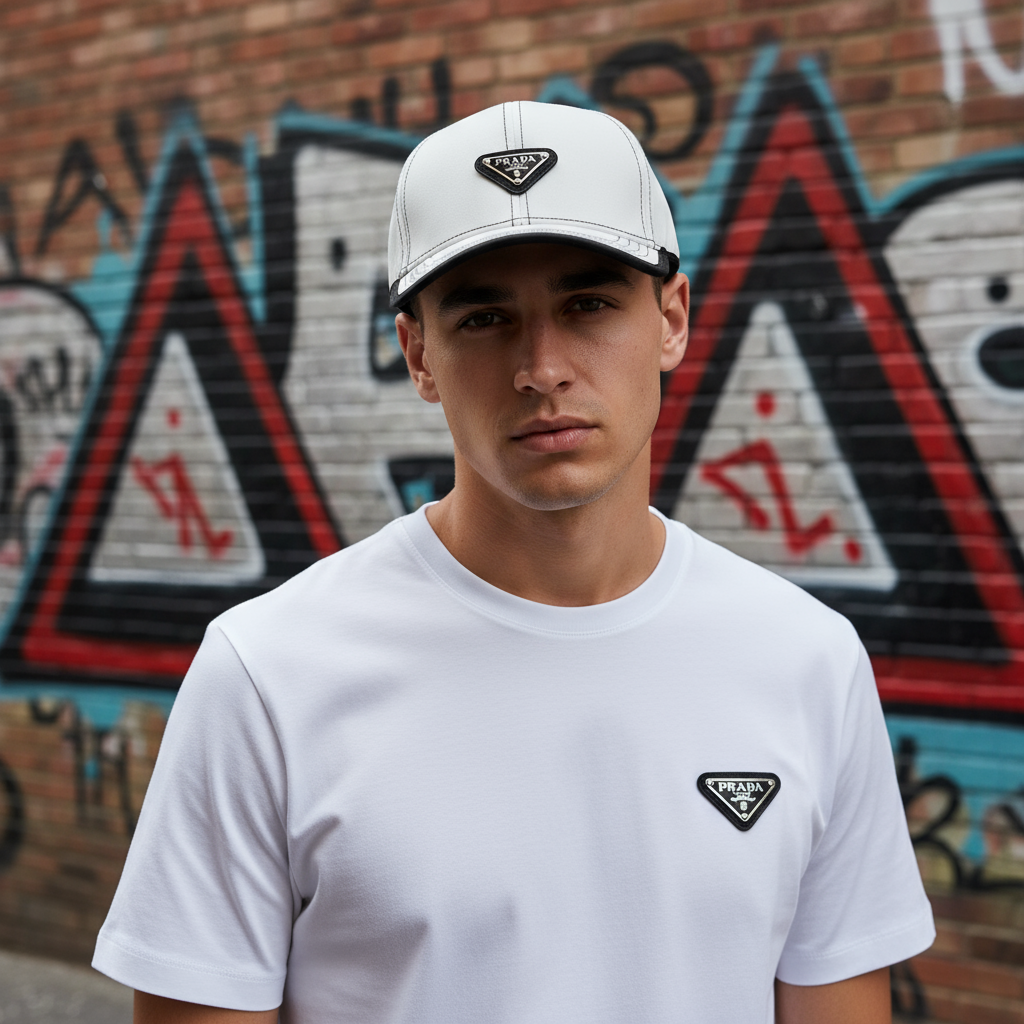 *LUXURY* ~Italian~ •curved beak hat• (adjustable strap)