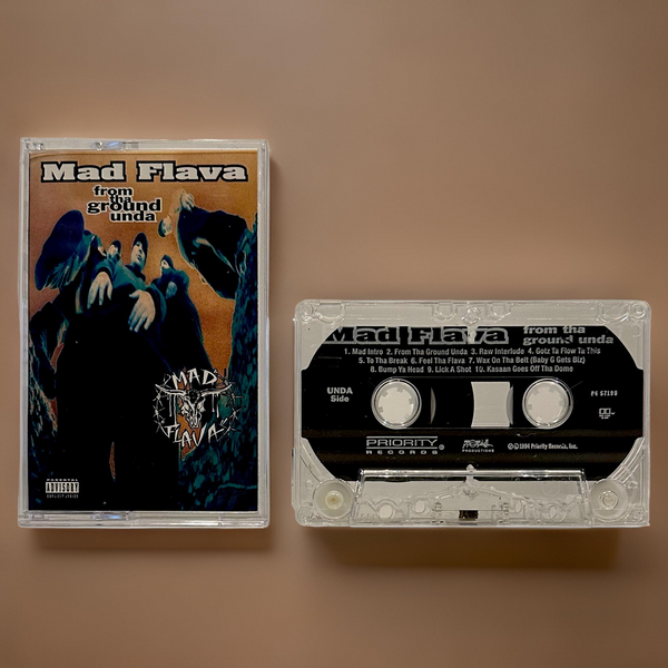 •MAD FLAVA ~ FROM THA GROUND UNDA• ~1994 OG PRESSING~ (CASSETTE TAPE)
