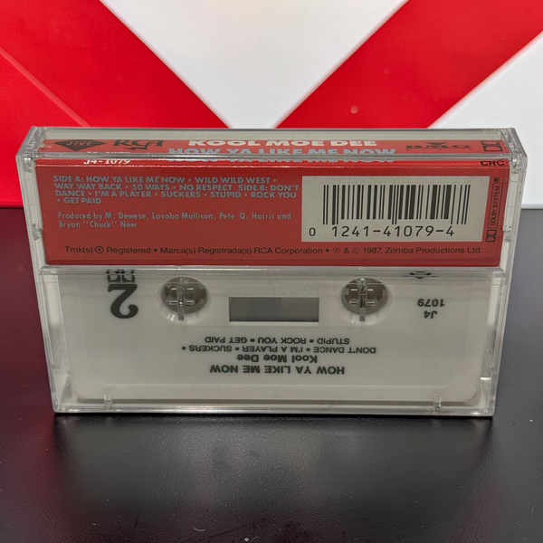 •KOOL MOE DEE - HOW YA LIKE ME NOW• ~1987 OG PRESSING~ (CASSETTE TAPE)
