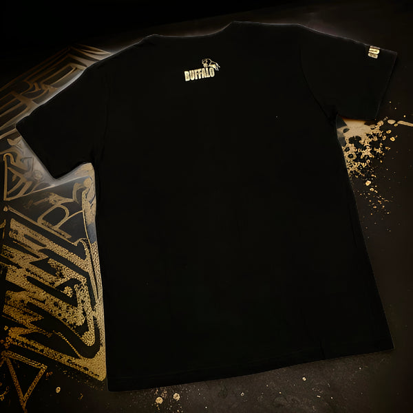 *BUFFALO* (BLACK) GOLD FOIL LOGO TEES