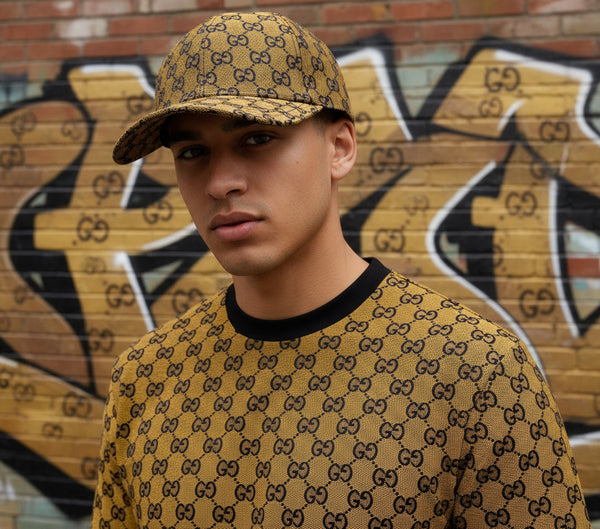 *LUXURY* ~Italian~ •curved beak hat• (adjustable strap)