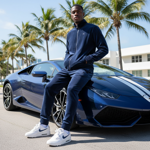 *FILA* ~Velour Sets~ (Navy Blue) (Men’s)