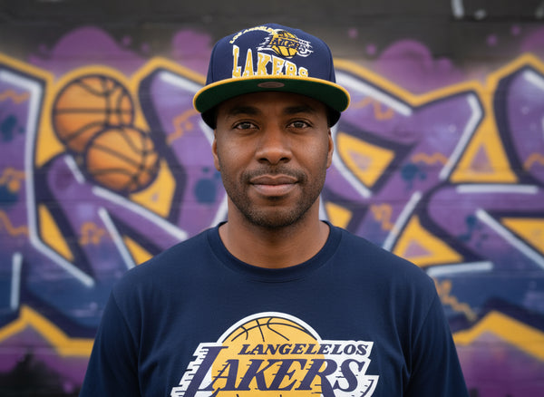 *Los Angeles Lakers* snapback hats by Mitchell & Ness