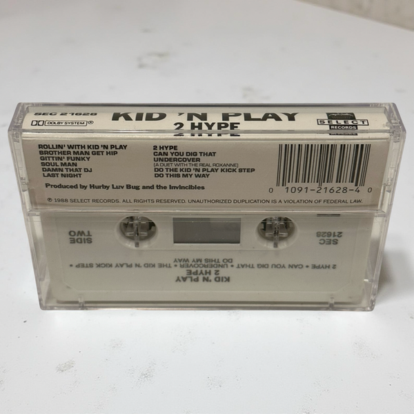 •KID ‘N PLAY - 2 HYPE• ~1988 OG PRESSING~ (CASSETTE TAPE)
