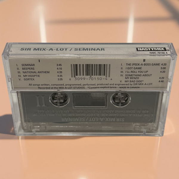 •SIR MIX-A-LOT ~ SEMINAR• ~1989 OG PRESSING~ (CASSETTE TAPE)