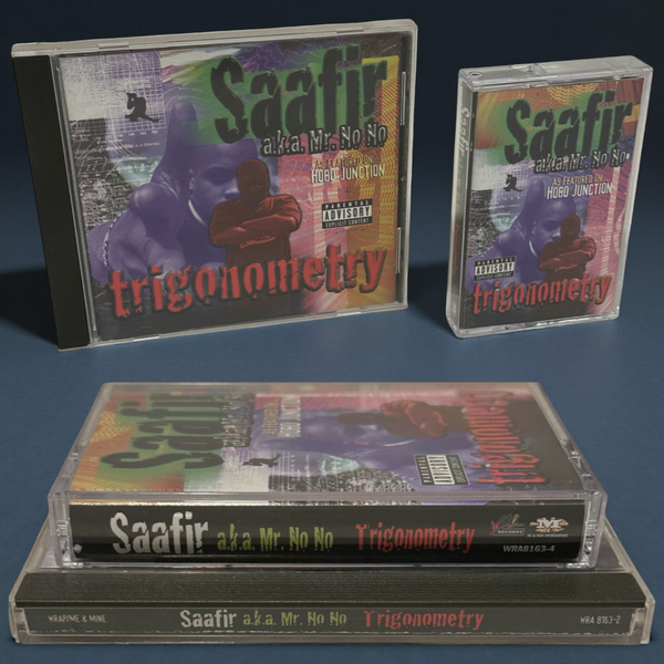 •SAAFIR A.K.A. MR. NO NO - TRIGONOMETRY• ~1998 OG PRESSINGS~ (CD & CASSETTE TAPE)