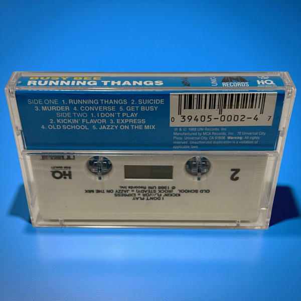 •BUSY BEE - RUNNING THANGS• ~1988 OG PRESSING~ (CASSETTE TAPE)
