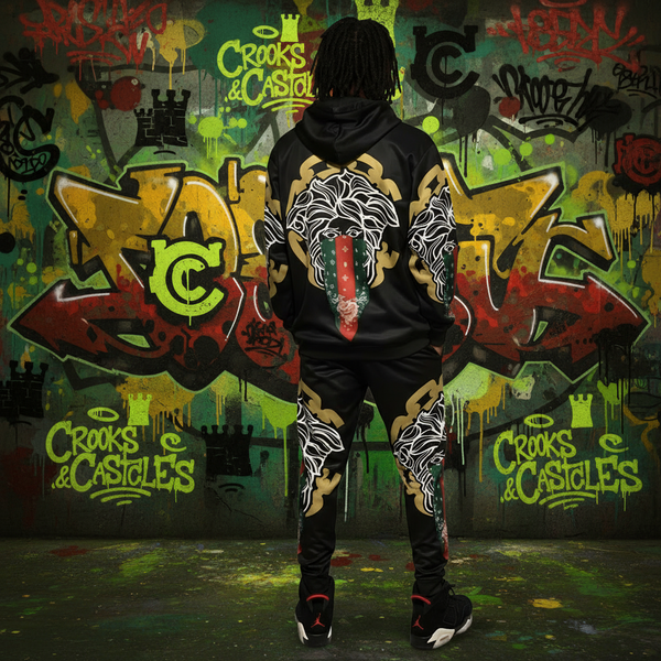 •CROOKS & CASTLES• JOGGER SWEATSUITS (FLEECY SOFT LINED) (1 of 1 Sample)