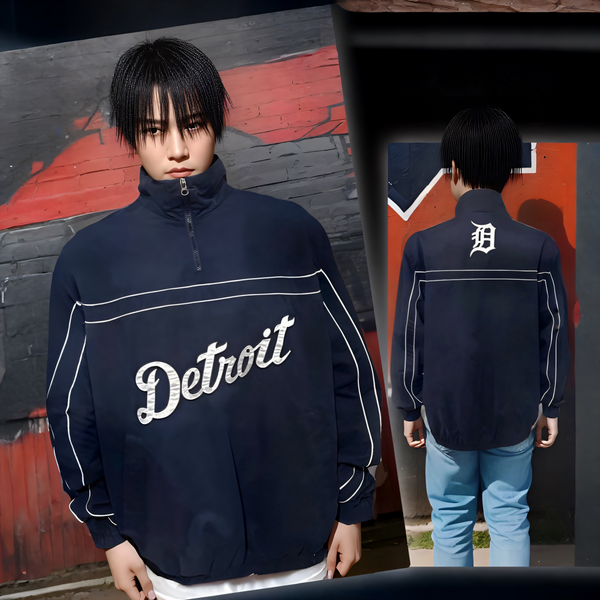 ^DETROIT TIGERS^ WARM UP JACKET (1/4 ZIP)