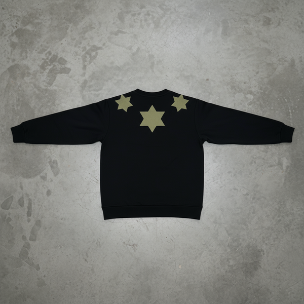 *OFFICIAL BOB MARLEY* CLOTHING LINE (BLACK) CREWNECK SWEATSHIRTS (STAR)