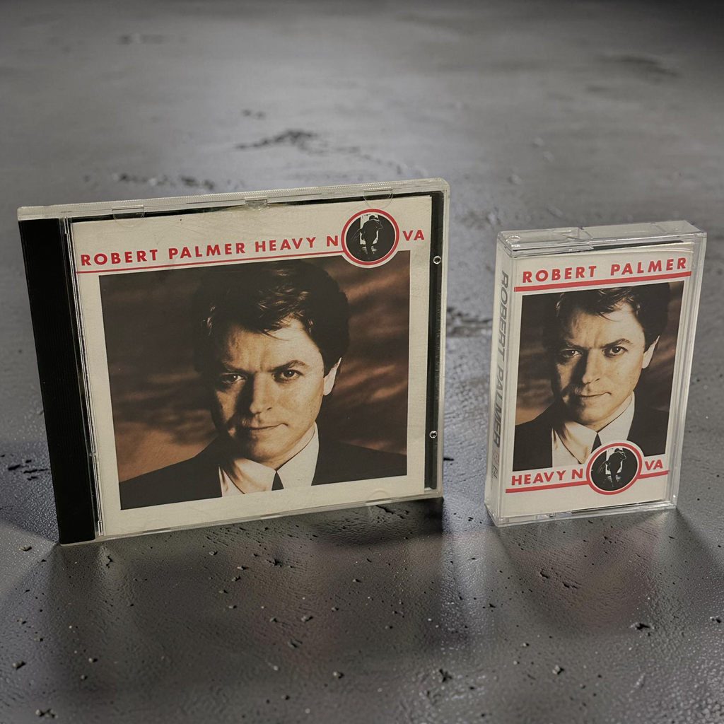 •ROBERT PALMER ~ HEAVY NOVA• ~1988 OG CANADIAN PRESSINGS~ (CD & CASSETTE TAPE)