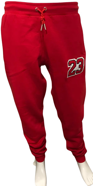 ^23^ (RED-BLACK) JOGGER SWEATPANTS