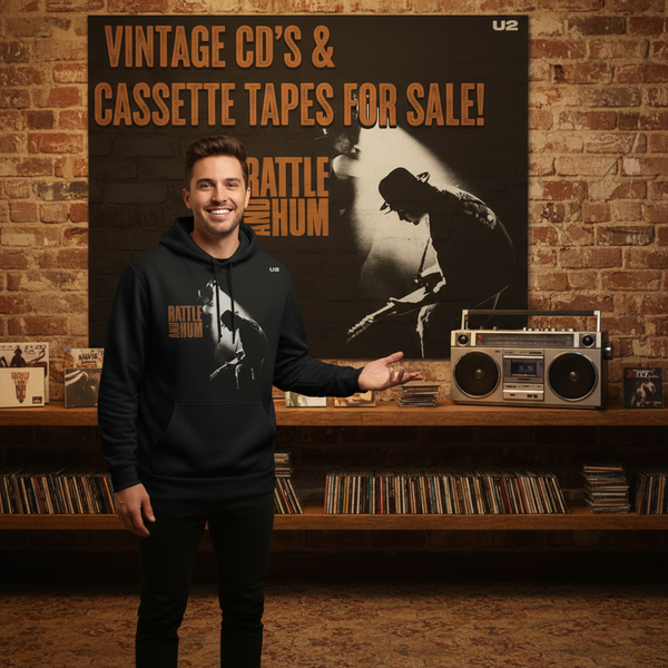 •U2 - RATTLE & HUM• ~1988 OG CANADIAN PRESSINGS~ (CD & CASSETTE TAPE)