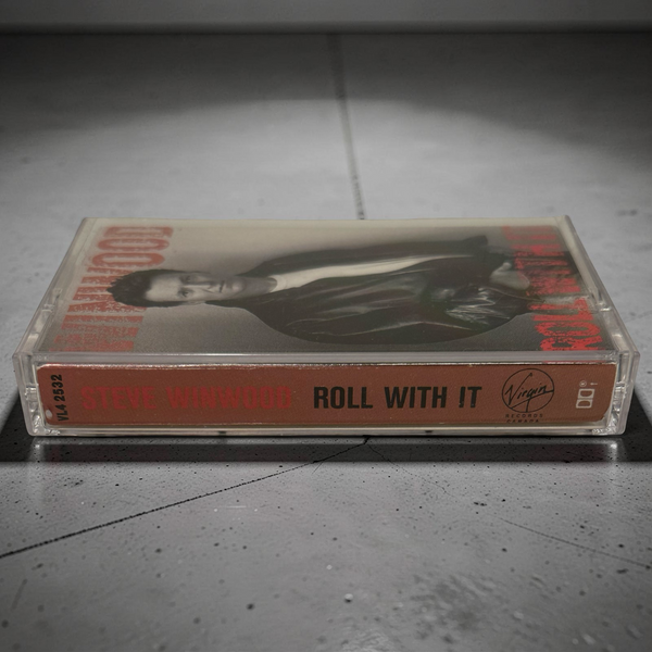 •STEVE WINWOOD ~ ROLL WITH IT• ~1988 OG CANADIAN PRESSING~ (CASSETTE TAPE)