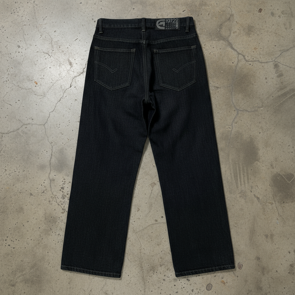 *ECKO UNLTD* DENIM JEANS FOR YOUTH (DARK BLUE) (WAIST 27” LEG 10”)