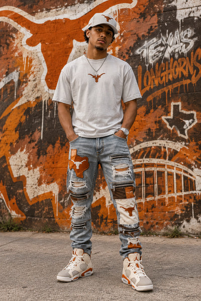 *TEXAS LONGHORNS* Strapback hat by Mitchell & Ness (Dad Hat Fit)