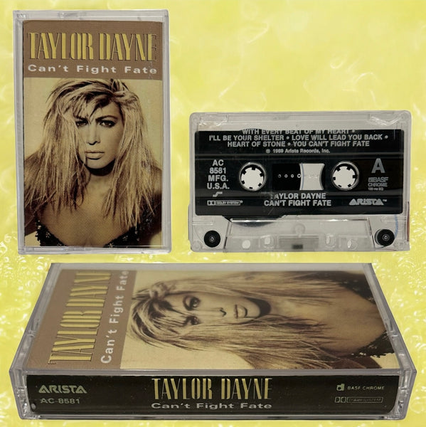 •TAYLOR DANE - CAN’T FIGHT FATE• ~1989 OG PRESSING~ (CASSETTE TAPE)
