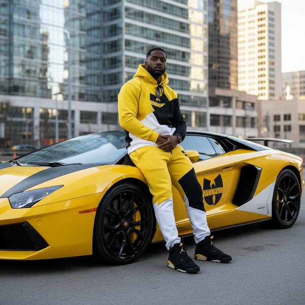*WU-WINNIPEG* (3 TONE) JOGGER SWEATSUITS (EMBROIDERED LOGOS) (CUT & SEW)