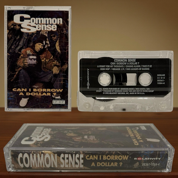 •COMMON SENSE - CAN I BORROW A DOLLAR?• ~1992 OG PRESSING (CASSETTE TAPE)