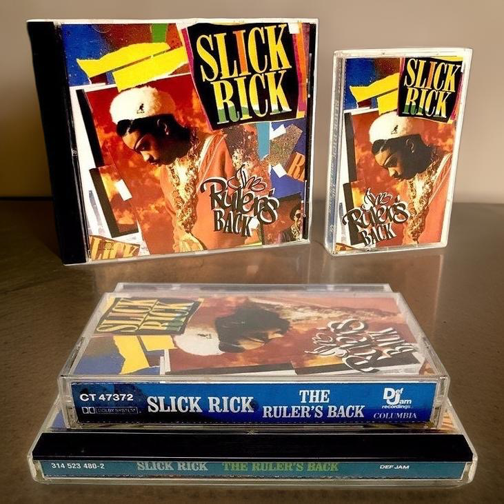 •SLICK RICK - THE RULER’S BACK• (1991) (CASSETTE & CD AVAILABLE) (ORIGINAL PRESSINGS)