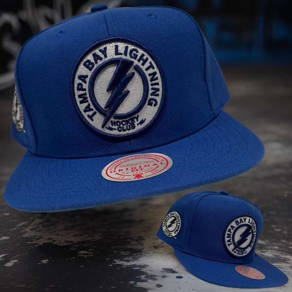 *Tampa Bay Lightning* (Blue) snapback hats by Mitchell & Ness