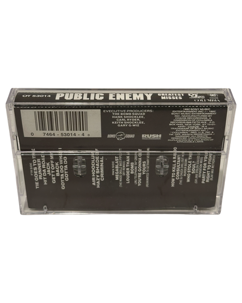 •PUBLIC ENEMY - GREATEST MISSES• ~1992 OG PRESSINGS~ (CD & CASSETTE TAPE)