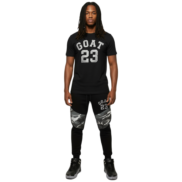 ^23 GOAT^ (GREY-CAMO) LUXURY JOGGER SWEATS
