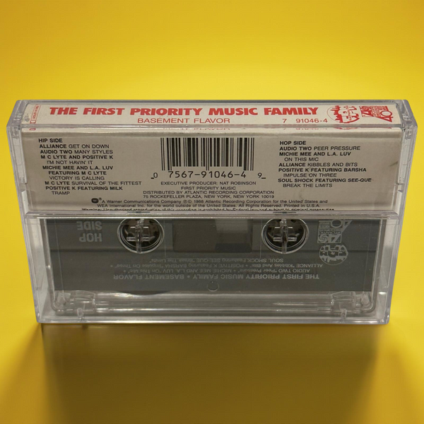 •FIRST PRIORITY MUSIC FAMILY - BASEMENT FLAVOR• ~1988 OG PRESSING~ (CASSETTE TAPE)
