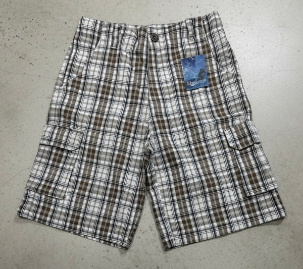 *NONSTOP* ~Casual plaid shorts~ (pockets) (30” waist)