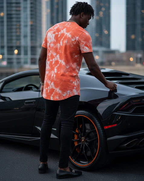 *SWITCH* (ORANGE PAINT SPLASH) *CUT-UP* FANCY TEE