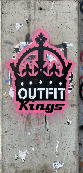 *23* (BLACK-HOT PINK) ~ZIP UP TRACKSUITS~ (CUT & SEW) (UNISEX)