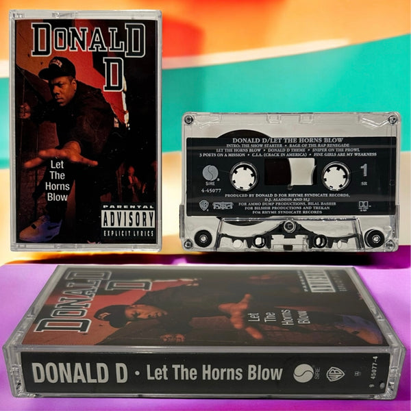 •DONALD D - LET THE HORNS BLOW• ~1992 OG PRESSING~ (CASSETTE TAPE)