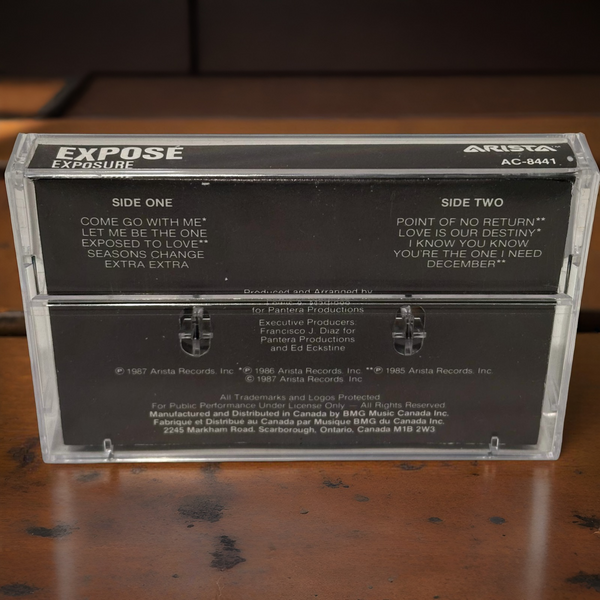 •EXPOSE - EXPOSURE• ~1987 OG CANADIAN PRESSING~ (CASSETTE TAPE) (BLACK SHELL)