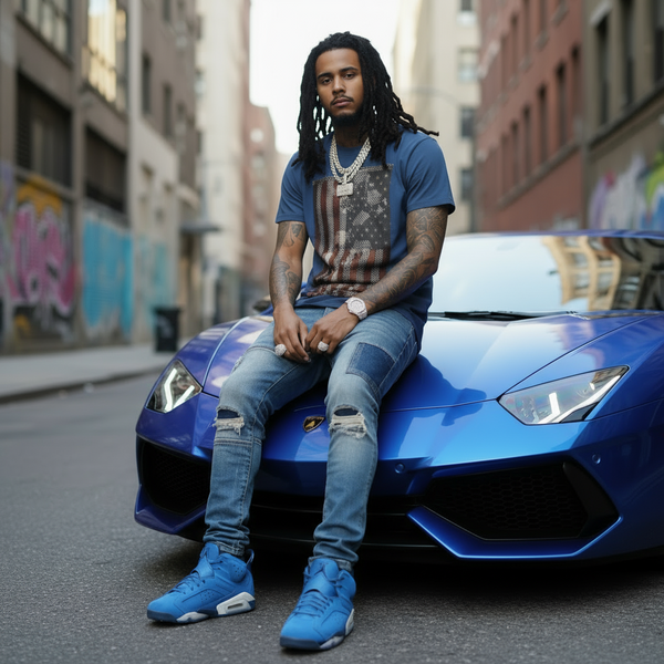 *FLYING COFFIN* (BLUE) •SHORT SLEEVE T-SHIRT•