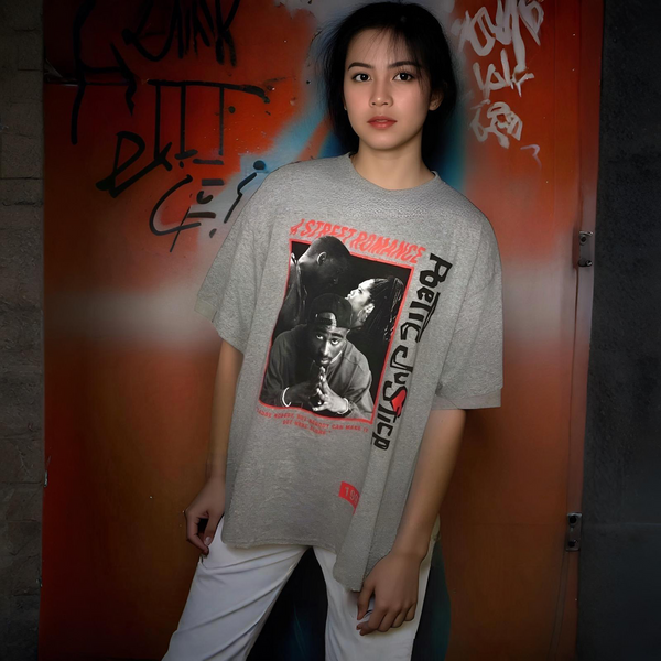 ^POETIC JUSTICE^ (GREY) OFFICIALLY LICENSED MOVIE T-SHIRTS