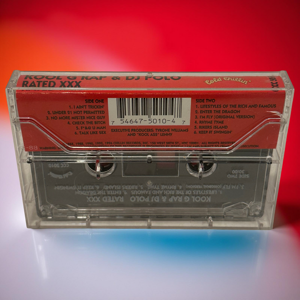 •KOOL G RAP & DJ POLO - RATED XXX• ~1996 OG PRESSING~ (CASSETTE TAPE)