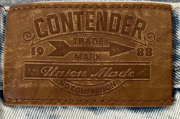 *CONTENDER* •Slim Straight• ~Denim Jeans~ (ICE WASH) (40”x34”)