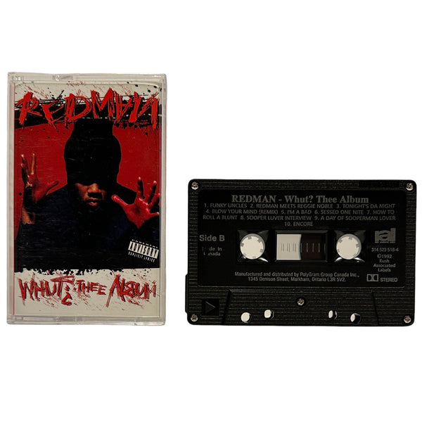 •REDMAN - WHUT? THEE ALBUM• ~1992 OG CANADIAN PRESSINGS PRESSING~ (CASSETTE TAPE) (HTF BLACK SHELL)