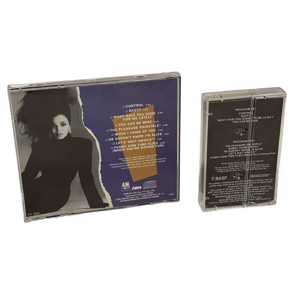 •JANET JACKSON - CONTROL• ~1986 OG CANADIAN PRESSINGS~ (CD & CASSETTE TAPE)